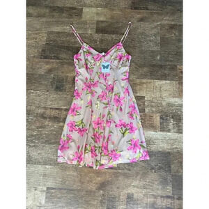 No Comment Floral Mini Strappy Dress
